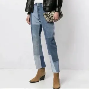 Re/Done | Jeans | Redone Levis High Rise Patchwork Jeans